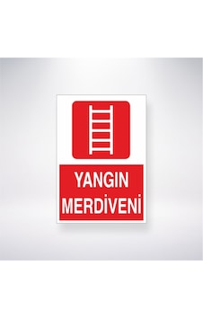 Yangın Merdiveni 21x28 Arkası Yapışkanlı Sticker Yangın Merdiveni 21x28 Arkası Yapışkanlı Sticker