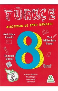 Örnek Akademi 8. Sınıf Türkçe Alıştırma Ve Soru Bankası Örnek Akademi 8. Sınıf Türkçe Alıştırma Ve Soru Bankası