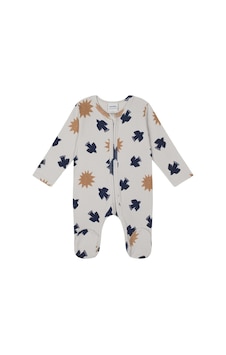 Antebies Organik Gots Sertifikalı Kuş & Güneş Desenli, Fermuar Korumalı, Fermuarlı, Uzun Kollu Bebek Tulumu Gri Antebies Organik Gots Sertifikalı Kuş & Güneş Desenli, Fermuar Korumalı, Fermuarlı, Uzun Kollu Bebek Tulumu Gri
