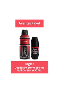 Jagler Deodorant Storm 150 Ml + Jagler Rollon Storm 50 Ml Jagler Deodorant Storm 150 Ml + Jagler Rollon Storm 50 Ml