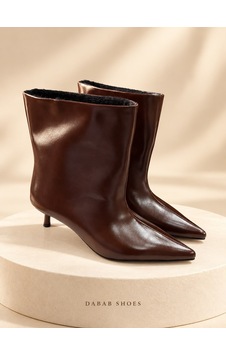Dabab Shoes Derın Kadın Acı Kahve İçi Kürklü Sivri Burun Ön Dikiş Detaylı 5 Cm İnce Topuklu Orta Konç Bot Bootie Kahverengi Dabab Shoes Derın Kadın Acı Kahve İçi Kürklü Sivri Burun Ön Dikiş Detaylı 5 Cm İnce Topuklu Orta Konç Bot Bootie Kahverengi