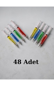 48 Adet 0.7 Uçlu Şırınga Kalem