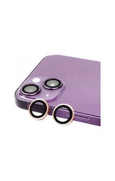 İphone 14 Uyumlu Mbfx Cl-07 Kamera Koruyucu-rose Gold Beyaz