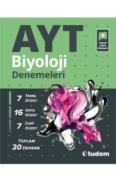 AYT Biyoloji Denemeleri ( 30'lu ) - Tudem Yayınları AYT Biyoloji Denemeleri ( 30'lu ) - Tudem Yayınları