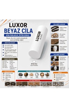 Luxor Polisaj Cila - Beyaz Cila