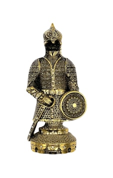 Osmanlı Motifli Zırhlı Swaroski Taşlı Biblo Altın Osmanlı Motifli Zırhlı Swaroski Taşlı Biblo Altın