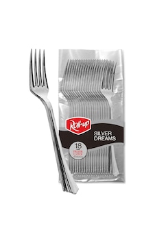 Roll-up Metal Görünümlü Plastik Çatal 18li Genel Roll-up Metal Görünümlü Plastik Çatal 18li Genel
