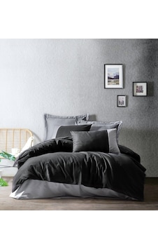 Cotton Box Plain Ranforce Tek Kişilik Nevresim Takımı-Siyah Gri Cotton Box Plain Ranforce Tek Kişilik Nevresim Takımı-Siyah Gri