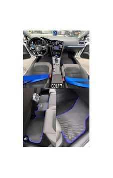 Volkswagen Golf 7 Uyumlu Akıllı Paspas Araca Özel Oto Paspas Araba Paspas Siyah