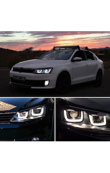 Jetta Çift U Led Far Takımı 2011 Sonrası Mk6 Jetta Çift U Led Far Takımı 2011 Sonrası Mk6