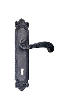 Antika Tarz Dekoratif Pirinç Sultan Banyo Kapı Kolu - 270x54mm, Oksit Antika Tarz Dekoratif Pirinç Sultan Banyo Kapı Kolu - 270x54mm, Oksit