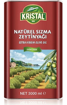 Kristal Natürel Sızma Zeytinyağı Dolgun Güçlü Lezzet 3 Litre Teneke Kristal Natürel Sızma Zeytinyağı Dolgun Güçlü Lezzet 3 Litre Teneke
