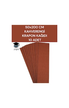 50x200 Cm Kahverengi Krapon Kağıdı 10 Adet 50x200 Cm Kahverengi Krapon Kağıdı 10 Adet