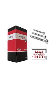 Akdeniz Sunta Vidası 3,5x18 1000 Adet Akdeniz Sunta Vidası 3,5x18 1000 Adet