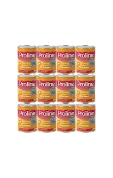 Proline Tavuklu Yetişkin Kedi Konservesi Yaş Mama 400 Gr 12 Adet Proline Tavuklu Yetişkin Kedi Konservesi Yaş Mama 400 Gr 12 Adet