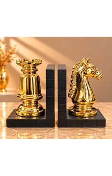 Kargo Polyester Gold Satranç Taşı Tasarımlı Dekoratif Kitap Tutucu Seti Alk6101 Najmaddin Kargo Polyester Gold Satranç Taşı Tasarımlı Dekoratif Kitap Tutucu Seti Alk6101 Najmaddin