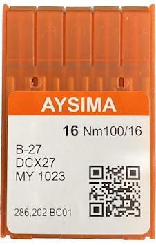 Aysıma Sanayi Tip Overlok Makinası İğnesi Dcx27 Nm100/16 Aysıma Sanayi Tip Overlok Makinası İğnesi Dcx27 Nm100/16