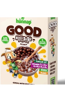 Hünnap Keçi Sütlü Kakao Ve Vitamıin Tahıllı Glutensiz Gevrek 240 Gr Hünnap Keçi Sütlü Kakao Ve Vitamıin Tahıllı Glutensiz Gevrek 240 Gr