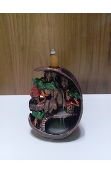 Tedi Sanat Mini Ay Dağ Şelale Geri Akış Tütsülük Buhurdanlık Tedi Sanat Mini Ay Dağ Şelale Geri Akış Tütsülük Buhurdanlık