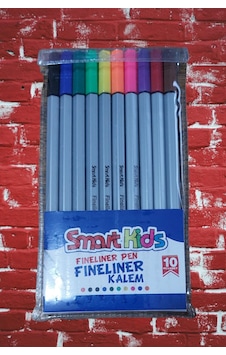 Smart Kids 10 Renk Fineliner Ince Uç Keçeli Kalem 0,4 Mm Çok Renkli Smart Kids 10 Renk Fineliner Ince Uç Keçeli Kalem 0,4 Mm Çok Renkli