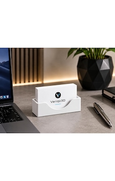 Veriqo 3d Masaüstü Kartvizitlik Siyah Kartvizit Standı Ofis Organizer Kartlık