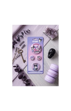 Kuromi & Hello Kitty Lisanslı 4'lü Rozet Set Renkli Kuromi & Hello Kitty Lisanslı 4'lü Rozet Set Renkli