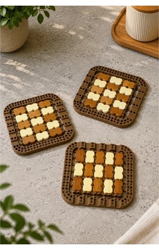 Ahşap 3'lü Nihale 14x14 Cm - 902813363 Diğer Ahşap 3'lü Nihale 14x14 Cm - 902813363 Diğer