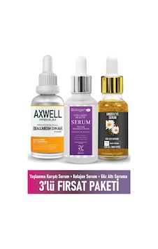 Collagen Life Kolajen Serum 50 ML+Axwell  Repair Somon DNA+Çatlak Bakım Serumu 30 ML