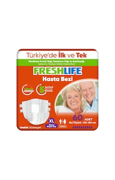2'li Xlarge Bel Bantlı Yetişkin Hasta Bezi 30x2 60 Adet XL 2'li Xlarge Bel Bantlı Yetişkin Hasta Bezi 30x2 60 Adet XL