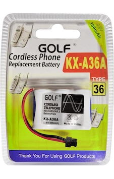 TELSİZ TELEFON PİLİ 3.6V 300MAH NI-CD GOLF KX-A36A TELSİZ TELEFON PİLİ 3.6V 300MAH NI-CD GOLF KX-A36A