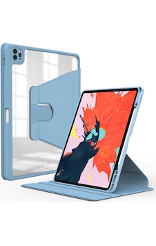 Apple Uyumlu iPad Pro 12.9 2022 M2 Kılıf Zore Nayn Dönebilen Standlı Kılıf Mavi açık Apple Uyumlu iPad Pro 12.9 2022 M2 Kılıf Zore Nayn Dönebilen Standlı Kılıf Mavi açık