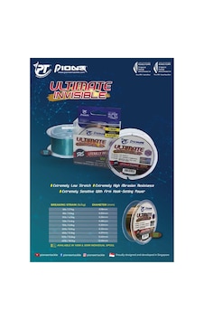Pioneer Ultimate İnvisible 300metre Blue Clear Misina 0.40 Pioneer Ultimate İnvisible 300metre Blue Clear Misina 0.40