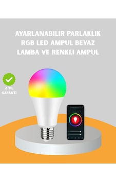 Uzaktan Kumandalı Akıllı Led Ampul Enerji Tasarruflu Çok Renkli Uzaktan Kumandalı Akıllı Led Ampul Enerji Tasarruflu Çok Renkli