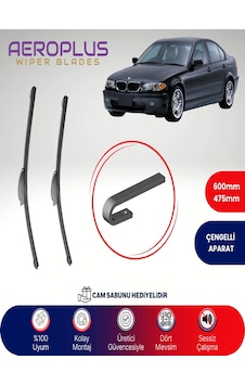 Aeroplus Bmw E46 Muz Silecek Takımı 1998-2005 Aeroplus Bmw E46 Muz Silecek Takımı 1998-2005