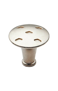 R3080-2 Baklavalı Düğme Mat Krom Kulp