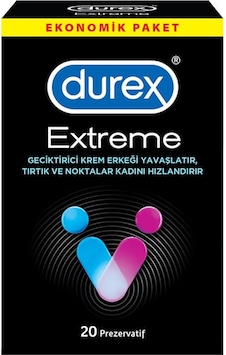 Durex Extreme Prezervatif 20'li Durex Extreme Prezervatif 20'li
