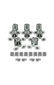 Venita Metal Gövdeli Duşakabin Cam Kabin Tekerleği Takım 24 Mm Krom