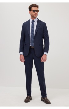 Tudors Erkek Slim Fit Mono Yaka Likralı Esnek Kumaş Lacivert Takım Elbise-41302 Tudors Erkek Slim Fit Mono Yaka Likralı Esnek Kumaş Lacivert Takım Elbise-41302