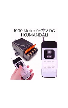 Lavat 1000 Metre Mesafeli Dc 12v 24v 36v 48v 72v 1 Kumandalı Röle Kutusu 433 Mhz Lavat 1000 Metre Mesafeli Dc 12v 24v 36v 48v 72v 1 Kumandalı Röle Kutusu 433 Mhz