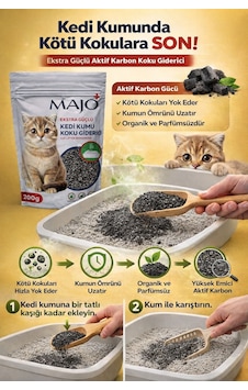 Majo Koku Giderici Ekstra Güçlü Karbon 200 Gr