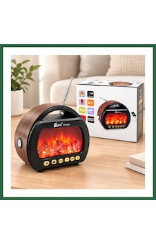 Bezos Fenerli Şömineli Bluetooth Radyo Hoparlör Am/fm/sw, Usb/type-c, Tf Bzs01 Bezos Fenerli Şömineli Bluetooth Radyo Hoparlör Am/fm/sw, Usb/type-c, Tf Bzs01