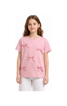 Yale Kids 8-12 Yaş Kız Çocuk Tişört Şeker Pembe Yale Kids 8-12 Yaş Kız Çocuk Tişört Şeker Pembe