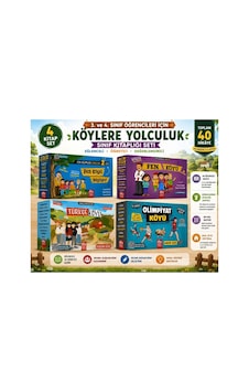 3. Ve 4. Sınıf Köylere Yolculuk Sınıf Kitaplığı Seti 4 Kitap 40 Hikâye Eğitici Hikâye Serisi Henüz Değerlendirilmemiş İlk Sen Değerlendir