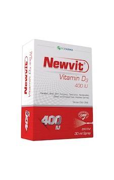 Newvit Vitamin D3 Sprey Damla 400iu Newvit Vitamin D3 Sprey Damla 400iu