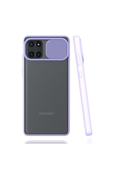 Noktaks - Galaxy A81 - Note 10 Lite Uyumlu - Kılıf Slayt Sürgülü Arkası Buzlu Lensi Kapak - Lila Lila Noktaks - Galaxy A81 - Note 10 Lite Uyumlu - Kılıf Slayt Sürgülü Arkası Buzlu Lensi Kapak - Lila Lila