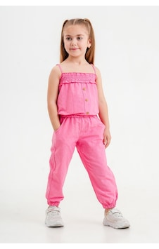 Kıpırık Baby Kız Çocuk Fuşya Pantalonlu Poplin Takım-1168 Koyu Pembe Kıpırık Baby Kız Çocuk Fuşya Pantalonlu Poplin Takım-1168 Koyu Pembe