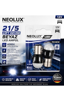 Neolux P21/5cw Çift Devre Led Ampul 12v 6000k Soğuk Beyaz Alman Teknolojisi Uzun Ömürlü Neolux P21/5cw Çift Devre Led Ampul 12v 6000k Soğuk Beyaz Alman Teknolojisi Uzun Ömürlü