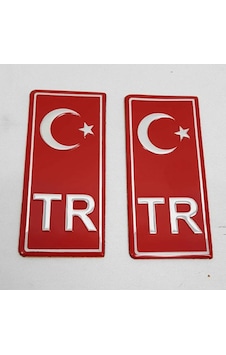 Oto Aksesuar Tr Plaka Stıcker 2'li