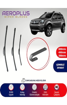 Aeroplus Dacia Duster Ön Arka Muz Silecek Takımı 2015-2016 Aeroplus Dacia Duster Ön Arka Muz Silecek Takımı 2015-2016