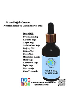 Mate Naturel Ozonlu Saç Ve Cilt Bakım Yağı 50 ML